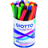 Rotulador Giotto Turbo Soft Brush 28 Colores Surtidos | Giotto | Pack 1 Unidades